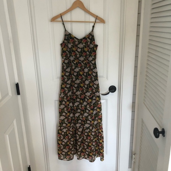 J. Crew Mercantile Sweet Pea Floral Maxi Dress Size 0 - Picture 5 of 13